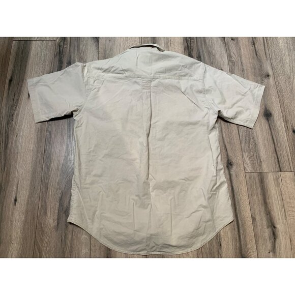 Woolrich Men’s L Stone Short Sleeve Cotton Button-up Shirt, 6248 Pockets - Picture 6 of 7